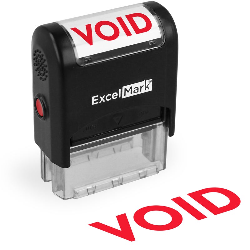 ExcelMark Void Stamp Self-Inking Rubber Stamp - Red Ink for Office Use, Ideal for Efficient Document Management with Void Stamps, Perfect for Professional Settings - Image 1